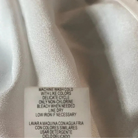 CALVIN Klein M Medium Top Shirt Blue Floral Batwing Sleeve Round Neck P21 - Picture 6 of 7